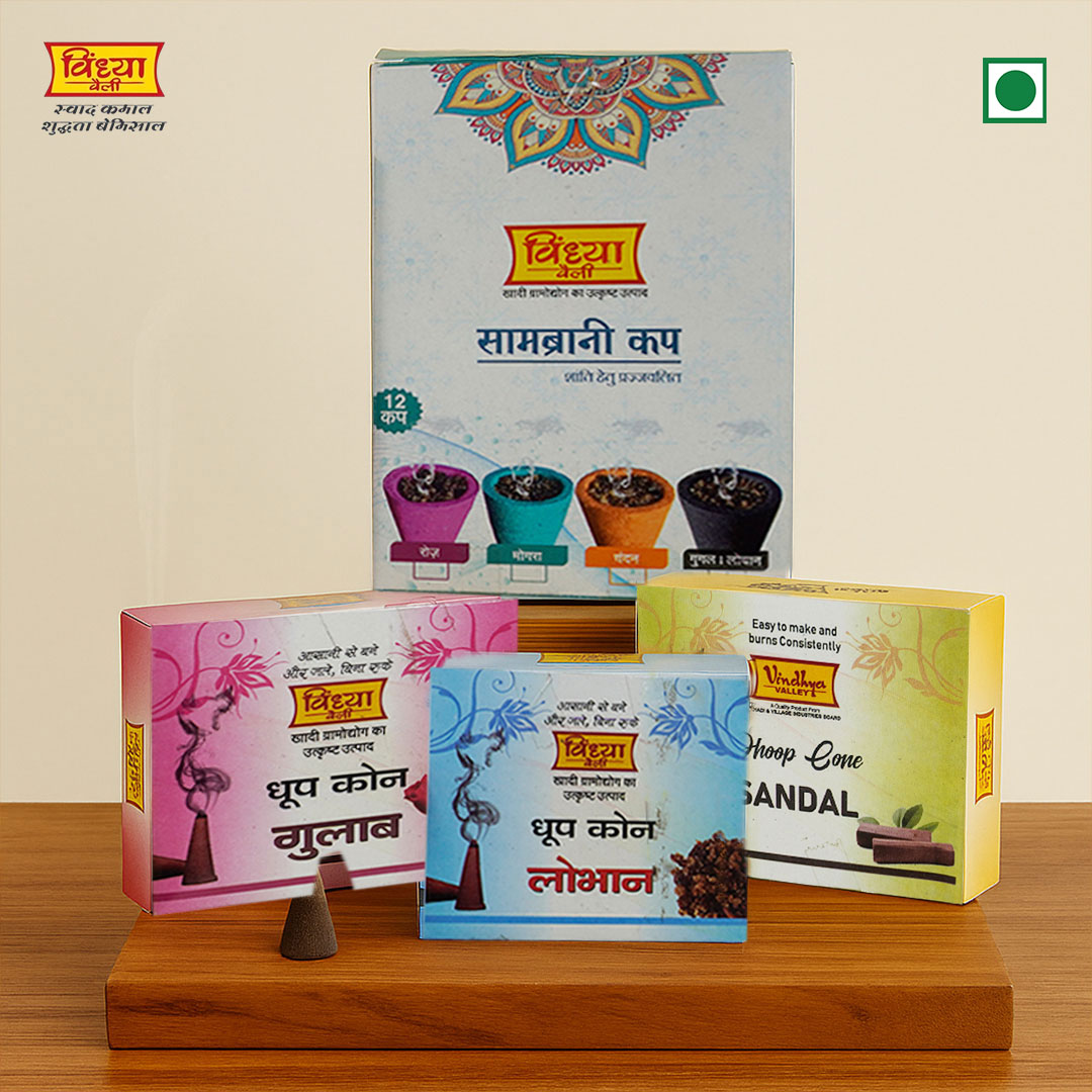 समब्राणी कप और धूप शंकु कॉम्बो – रोज़, लोभान और चंदन