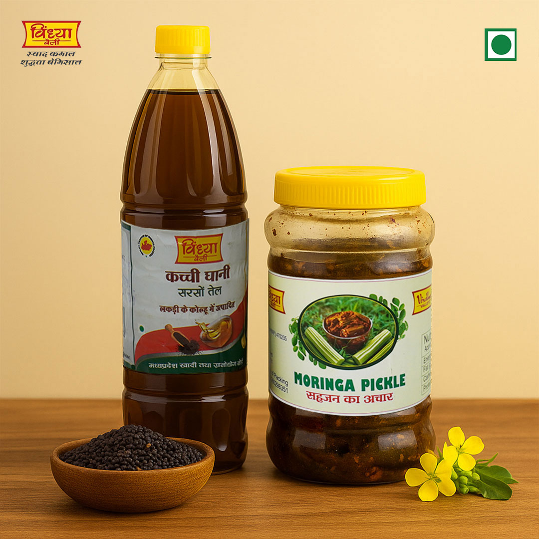 मोरिंगा अचार और कच्ची घानी तेल – असली स्वाद और शुद्धता कॉम्बो