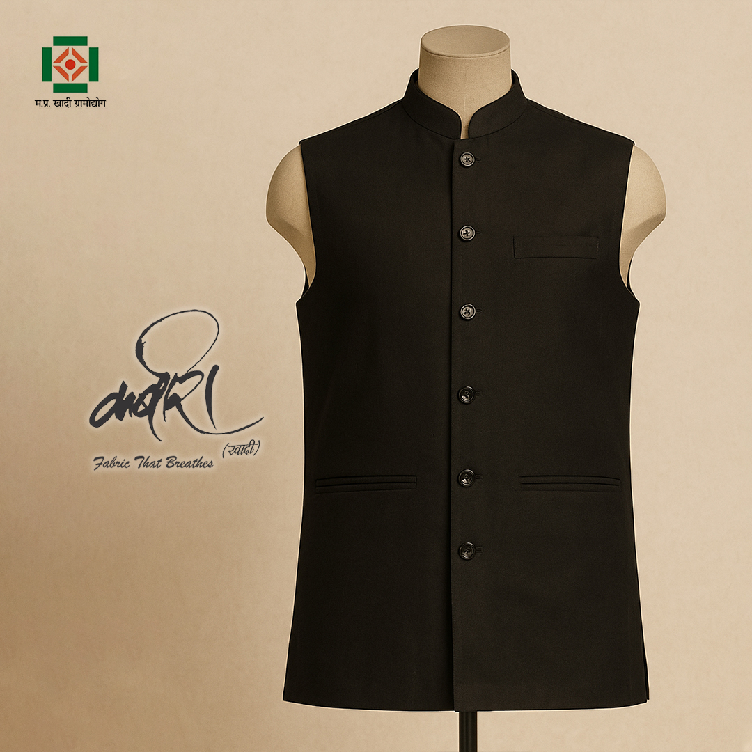 कबीरा खादी जैकेट – सादगी में शान, हर अवसर के लिए परफेक्ट