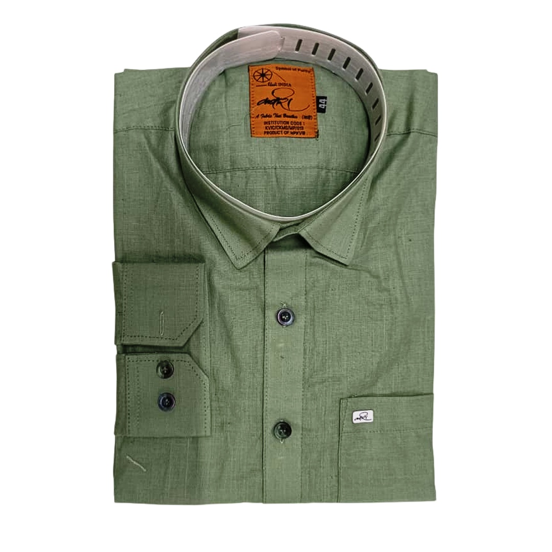 सूती प्लेन फुल स्लीव्स शर्ट – सरलता में औपचारिक शालीनता