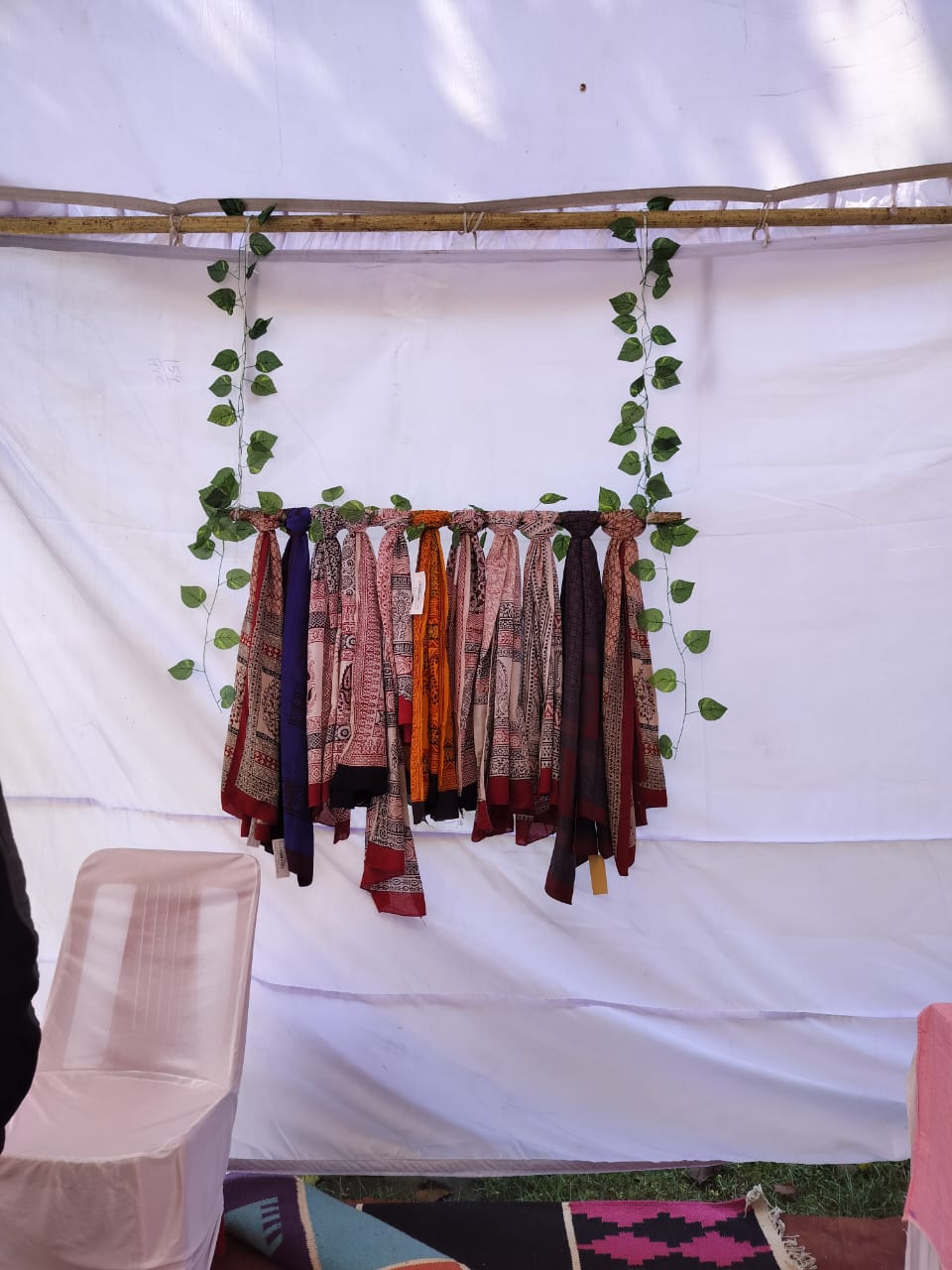 बाघ प्रिंट स्टोल – पारंपरिक हस्तमुद्रण में शालीन एसेसरी