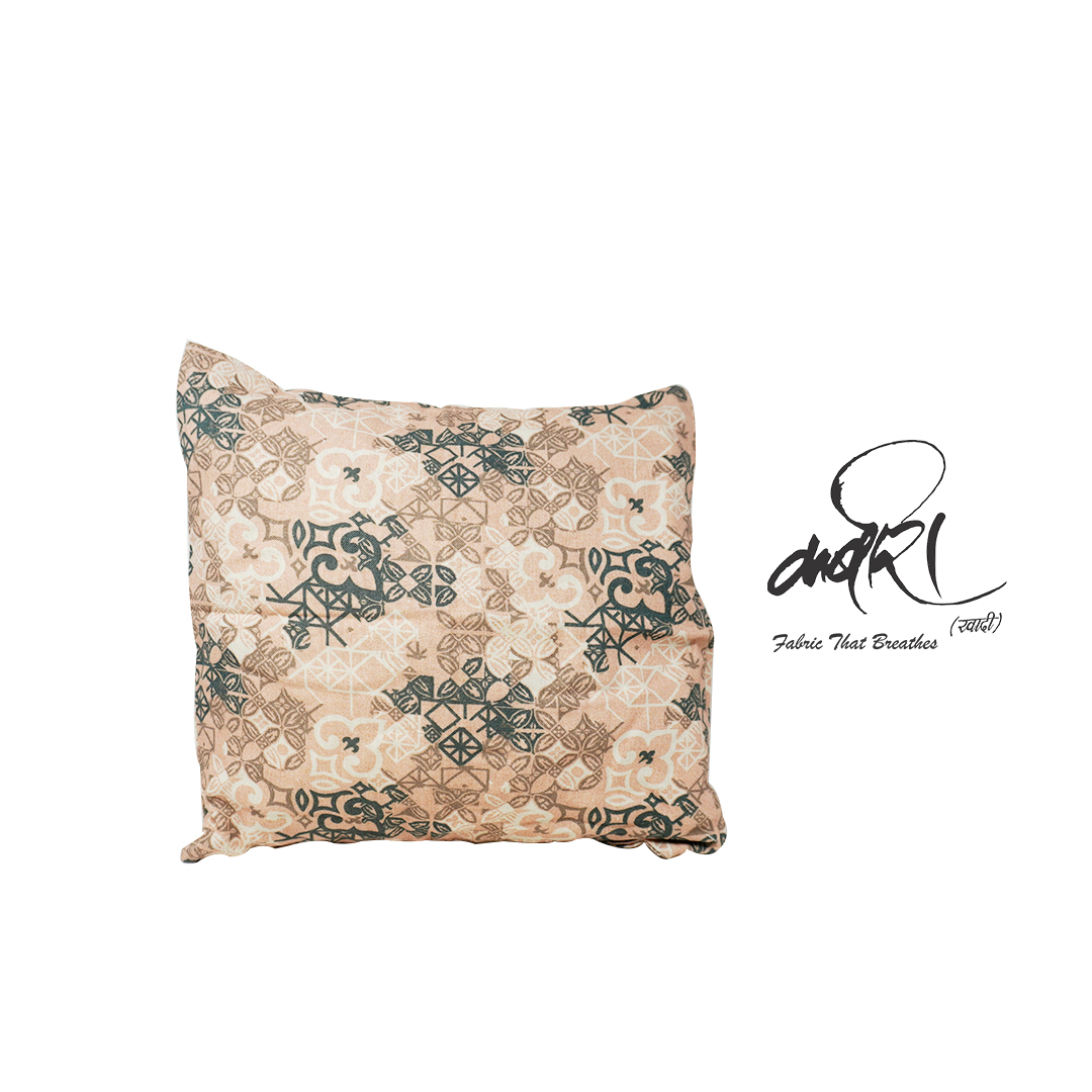 डिस्चार्ज प्रिंट कुशन कवर – हल्का, टिकाऊ और सजावटी