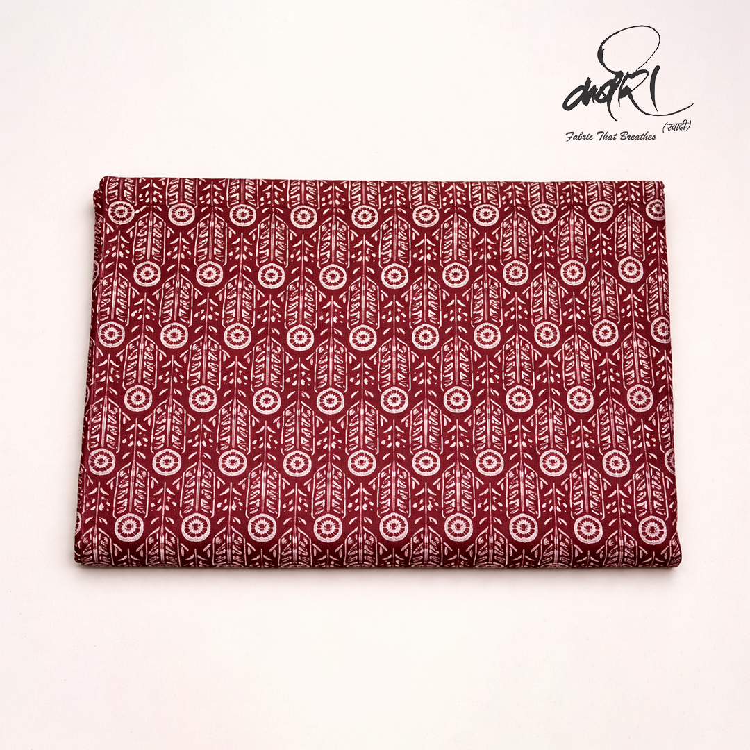 बाघ प्रिंट रनिंग फैब्रिक – पारंपरिक वस्त्र कला का संरक्षण